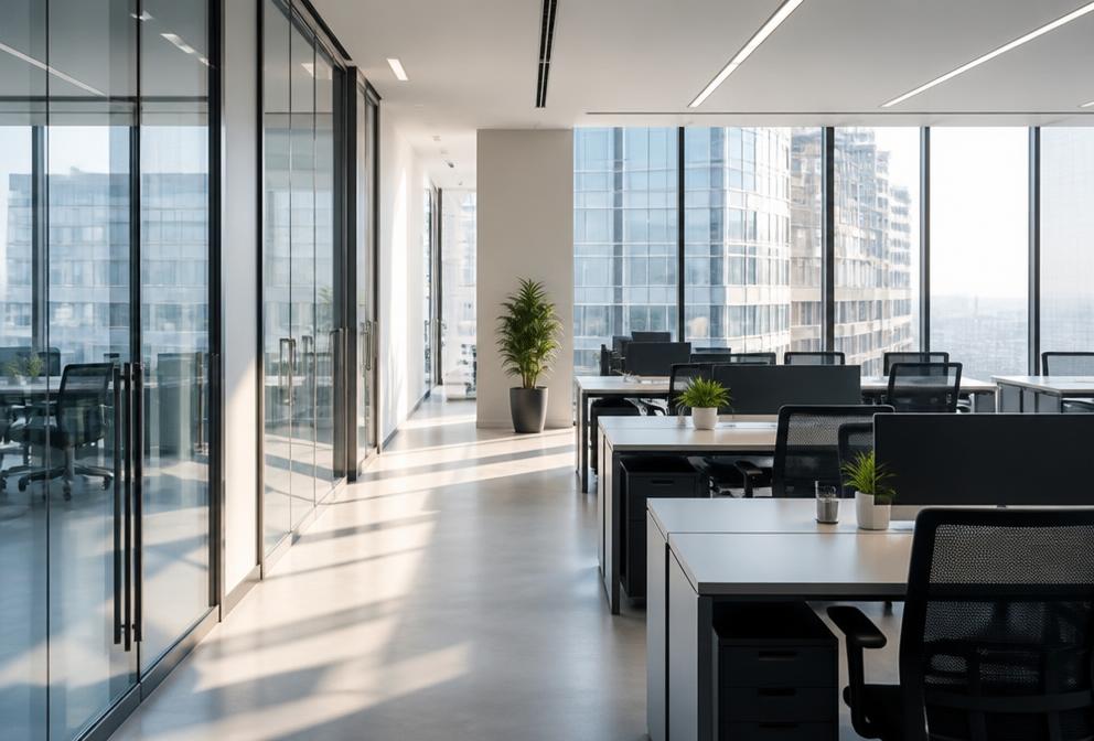 Immaculate modern office interior